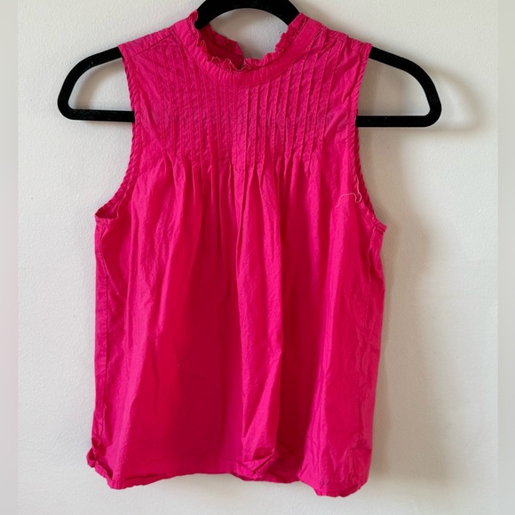 J. Crew Fuchsia Sleeveless Blouse - Picture 1 of 3